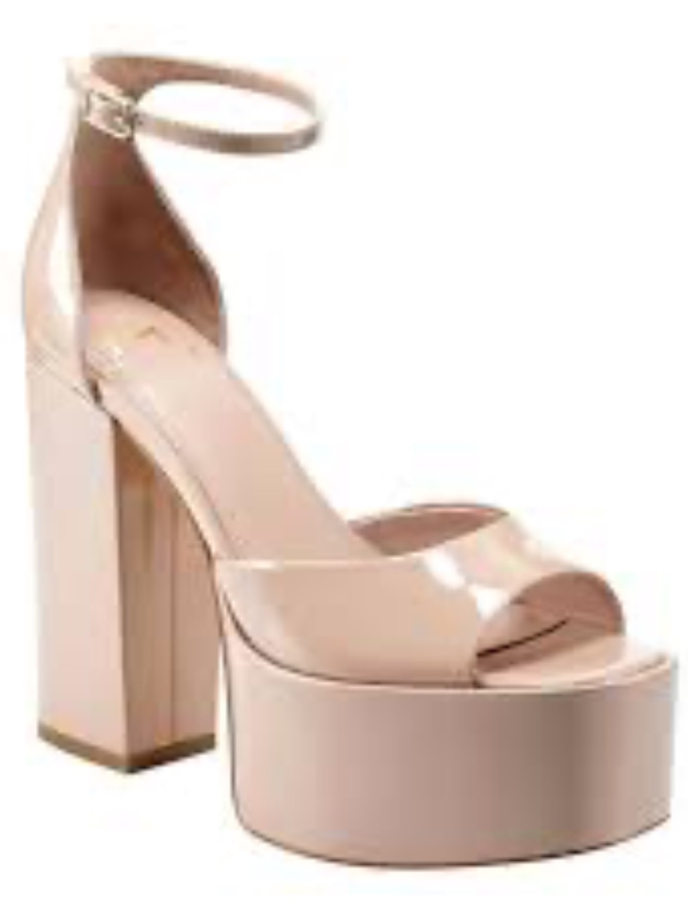Marc Fisher Blush Patent Platform Sandal